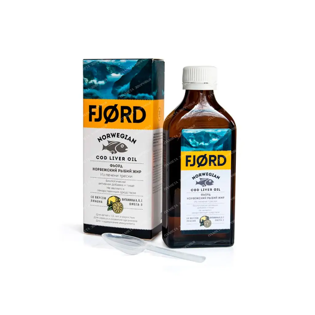 Fjord FJORD Norwegian fish oil with lemon flavor 200ml