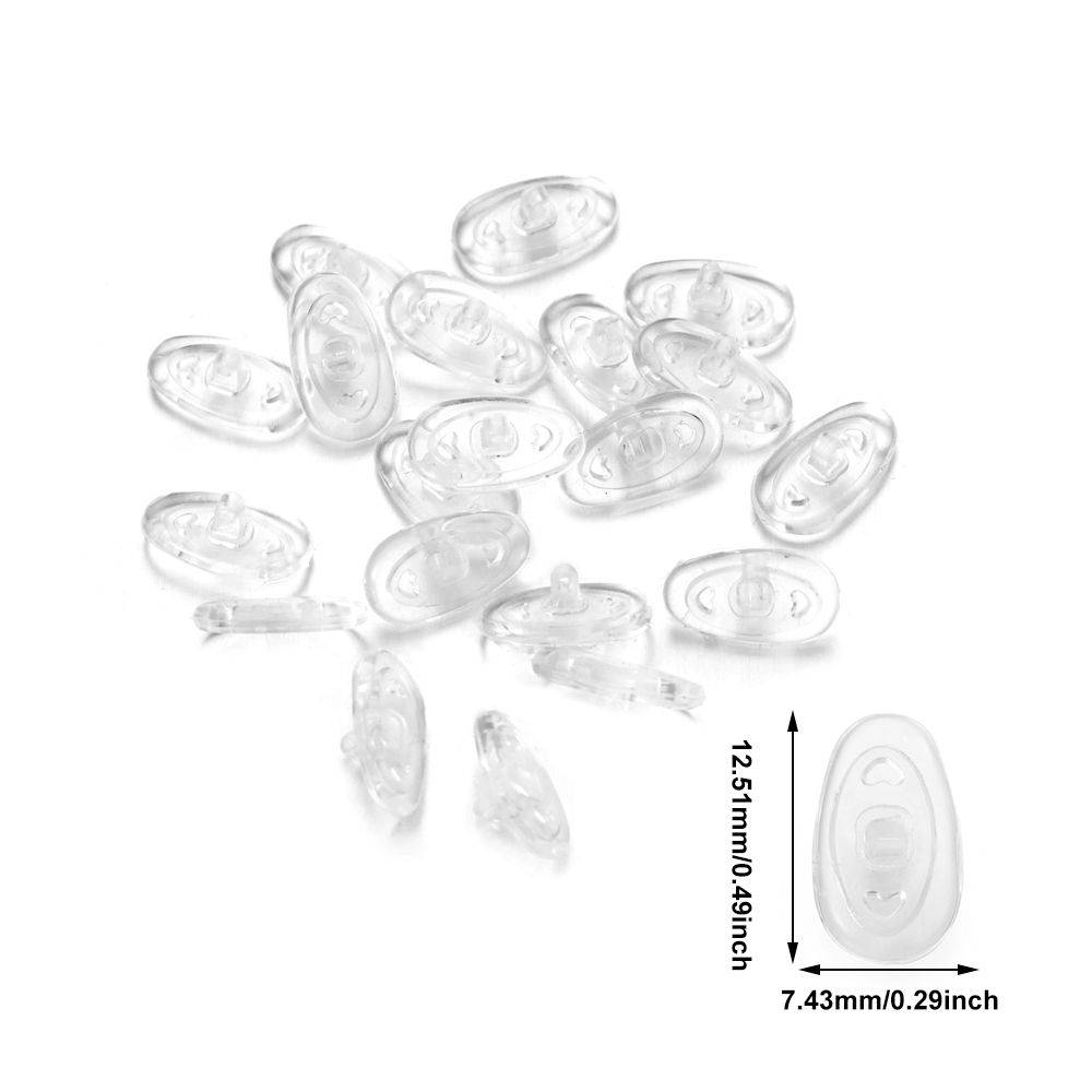Silicone Nose Pads – 10 Pairs (12.5 mm × 7.4 mm) #5
