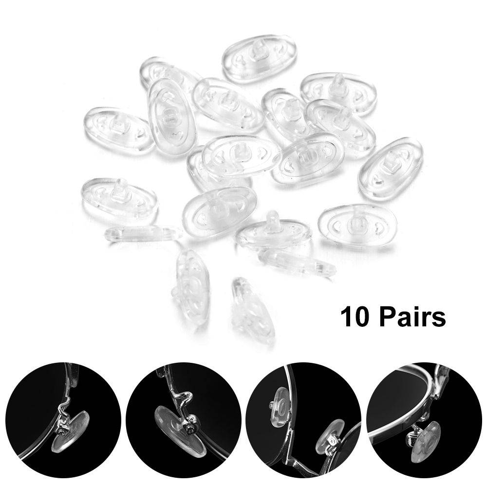 Silicone Nose Pads – 10 Pairs (12.5 mm × 7.4 mm) #6