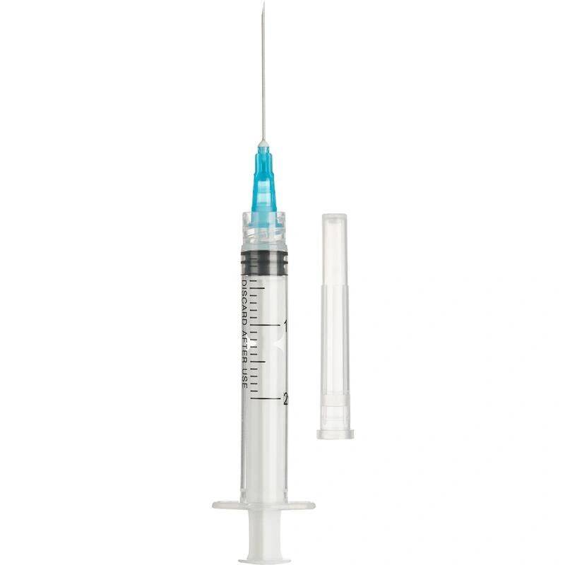 Jinlong 2 mL Sterile Disposable Syringe, 23G Needle, 100 Pieces #7
