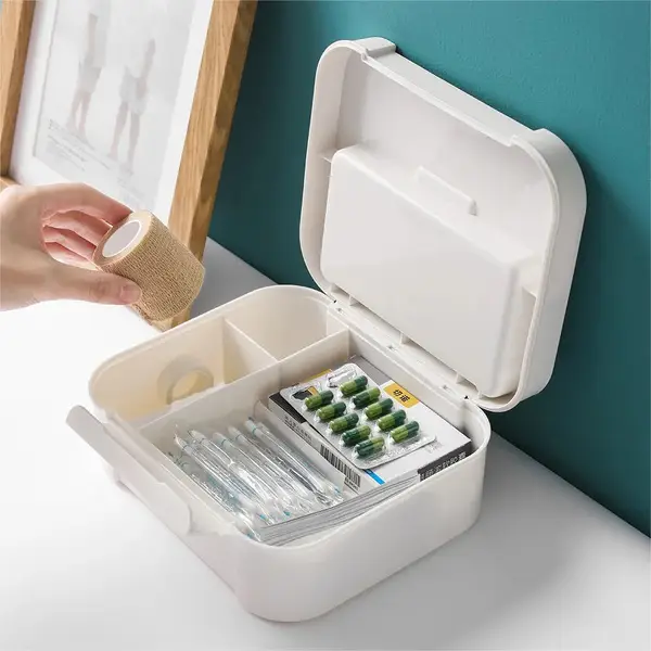 FaSoLa Portable Pill Case: 2-Layer Travel Medicine Box