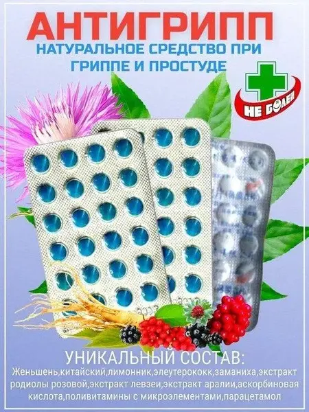 Anti-Grippe Chinese Tablets (24 Count)