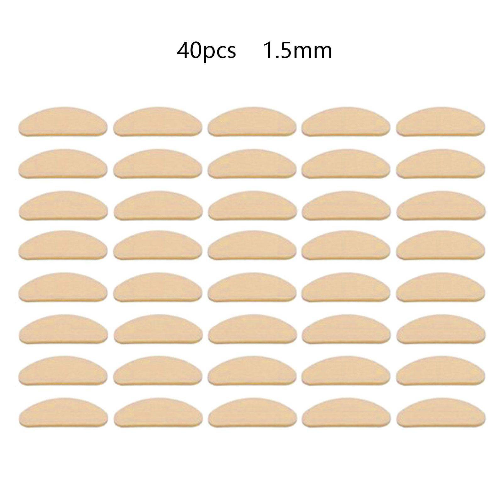 ESTONE 20 Pair Skin-Tone Sponge Eyeglass Nose Pads C-Shape Water Drop 1.5 mm #13