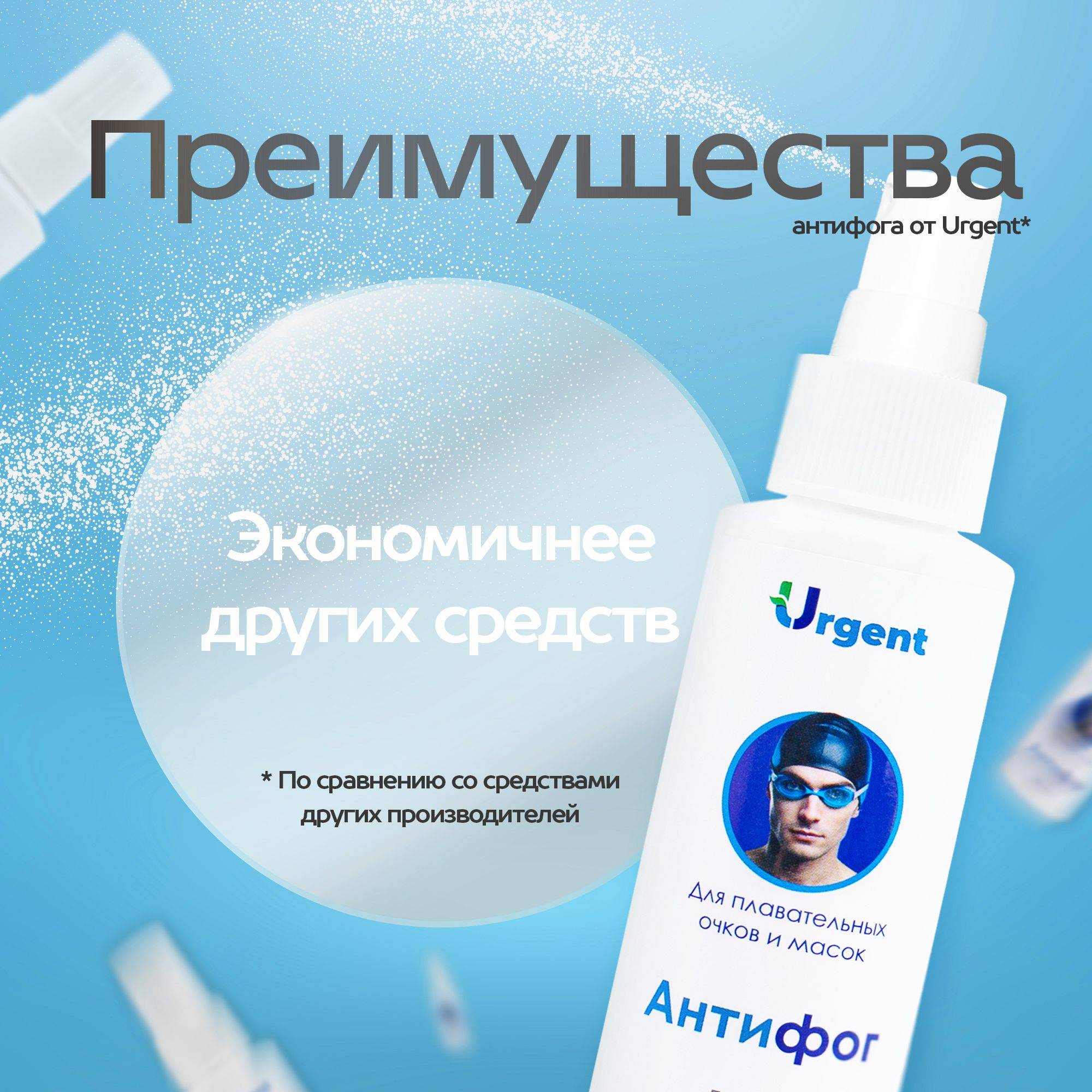Urgent Antifog Spray 50 ml for Glasses and Swim Masks #12