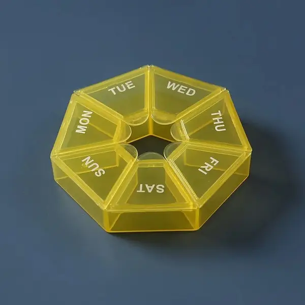 7-Day Pill Organizer Case: Portable Travel Tablet Holder