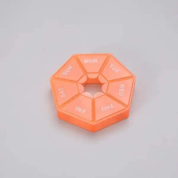 7-Day Pill Organizer: Portable Travel Case for Medicine &amp; Candy