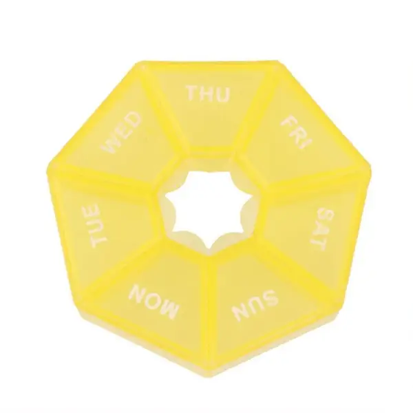 7-Day Pill Organizer: Portable Travel Case with 7 Compartments