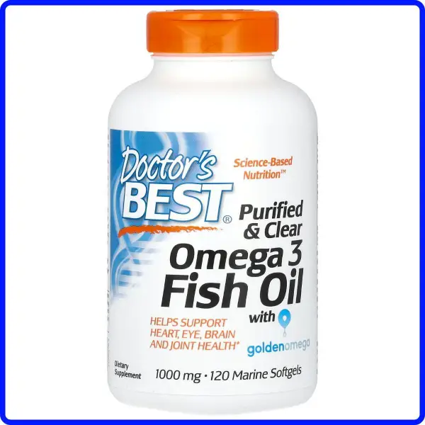 Doctor's Best Omega-3 Fish Oil Supplement - 120 Capsules