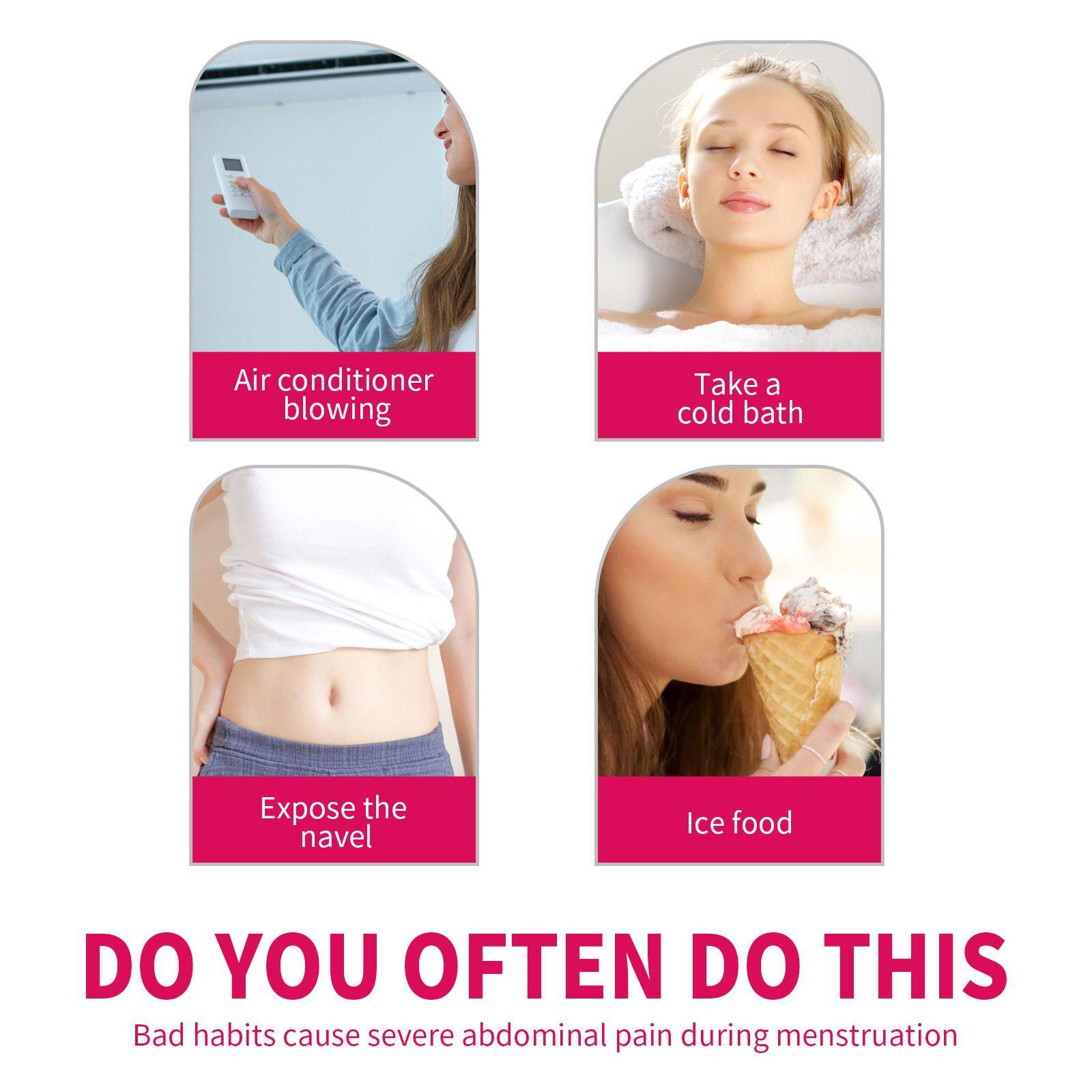 Odfash Menstrual Relief Patches - 8 Pack #7