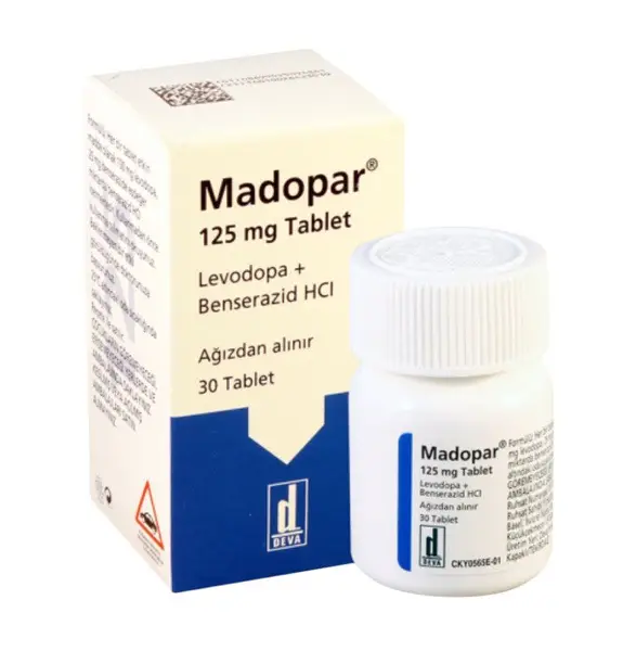 Madopar 125mg Tablets (30 Tablets) - Effective Parkinson's Disease Treatment