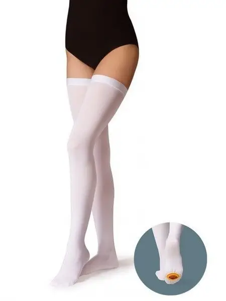 B.Well Compression Socks (White, Class 1, 1 Pair)