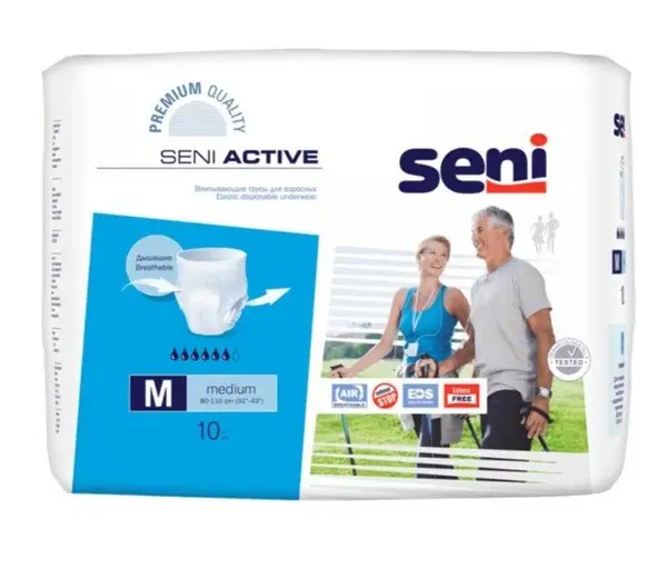 Absorbent Underwear for Women: Active Medium, 10 Count