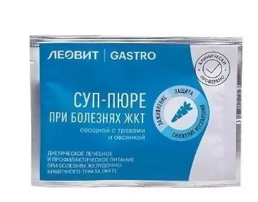 Leovit Gastro Soup: Herbal &amp; Oat Vegetable Puree for Digestive Health (15g Single-Serve Packet)