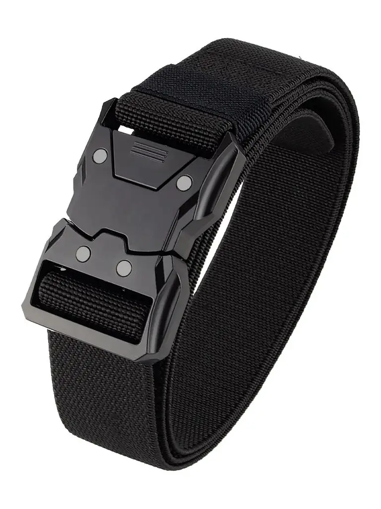 Paulord Tactical Belt 125 cm Wide 3.8 cm Nylon and Metal Automatic Cobra Buckle #1