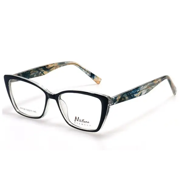 Blue Butterfly/Dragonfly Rimmed Women's Plastic Eyeglass Frames - Jlur Optic 02024421