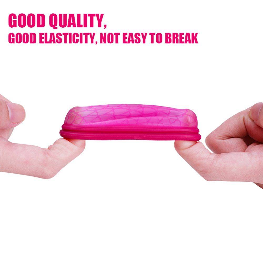 Menstrual Cup Silicone Red/Violet Size S/L #5