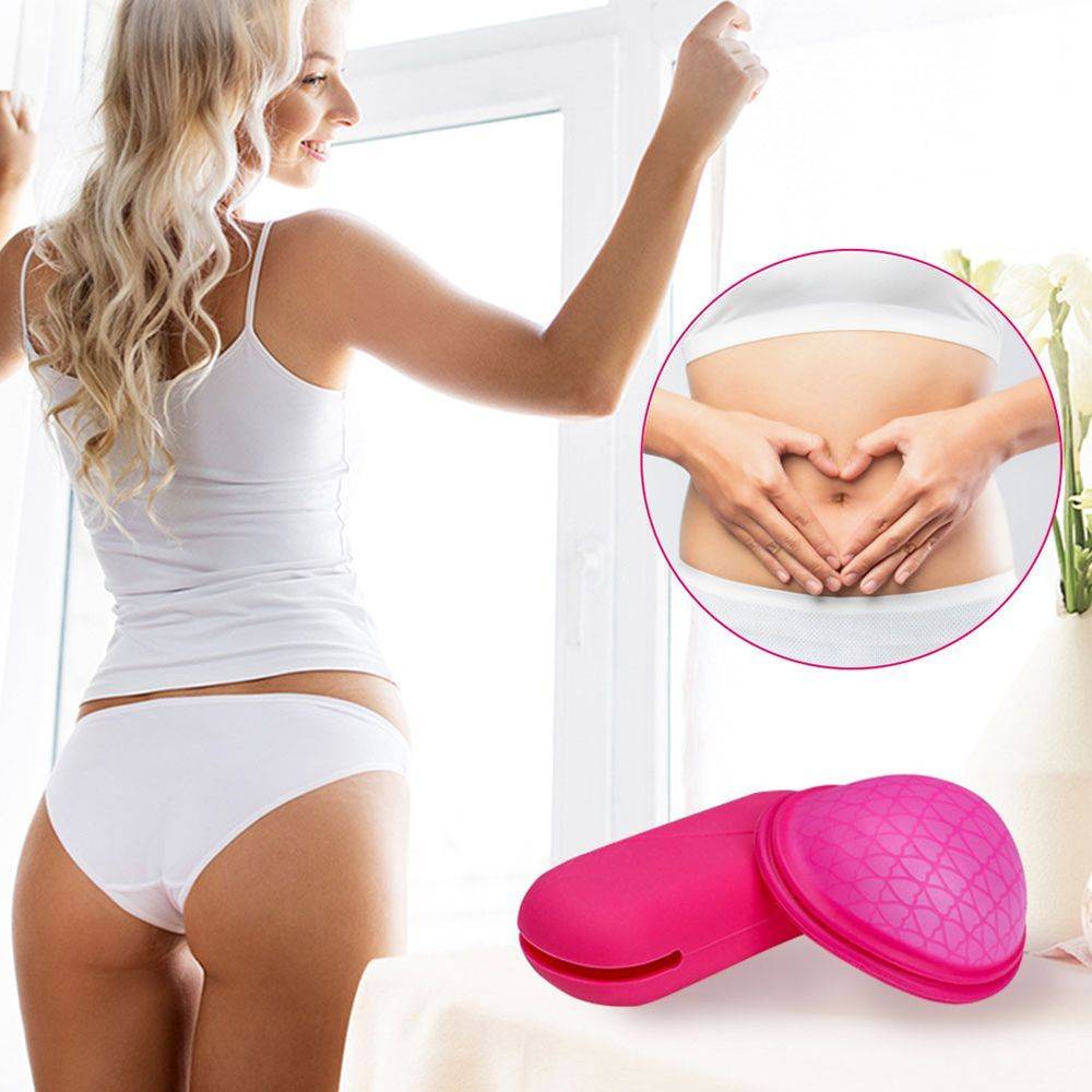 Menstrual Cup Silicone Red/Violet Size S/L #9