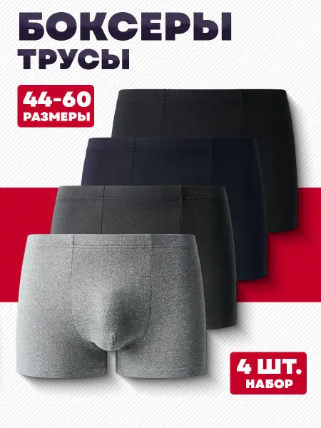 Wild Mood Men's Boxer Briefs 4-Pack