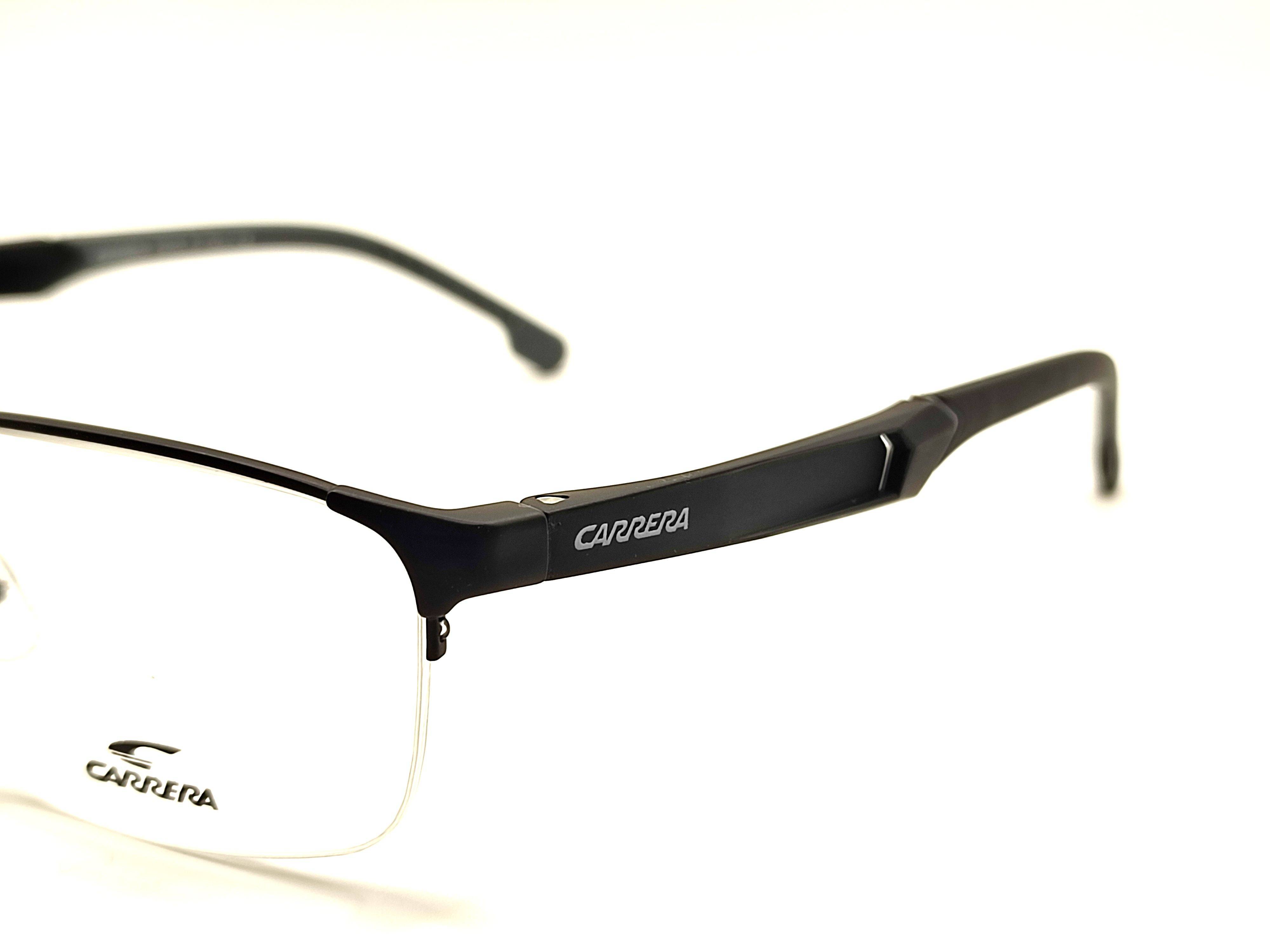 Carrera Semi‑Rimless Eyeglass Frame – Black/Gray, Oval, 140 mm #3