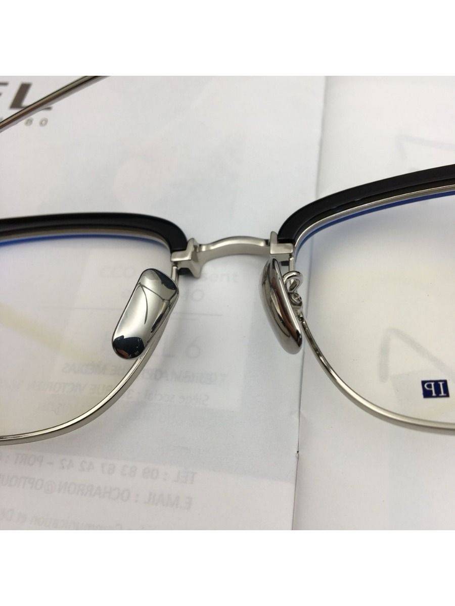 Chrome Hearts SUINTRADICTION55 Semi‑Rimless Eyeglass Frame – Black/Gold, 55 mm Lens, 145 mm Width #3