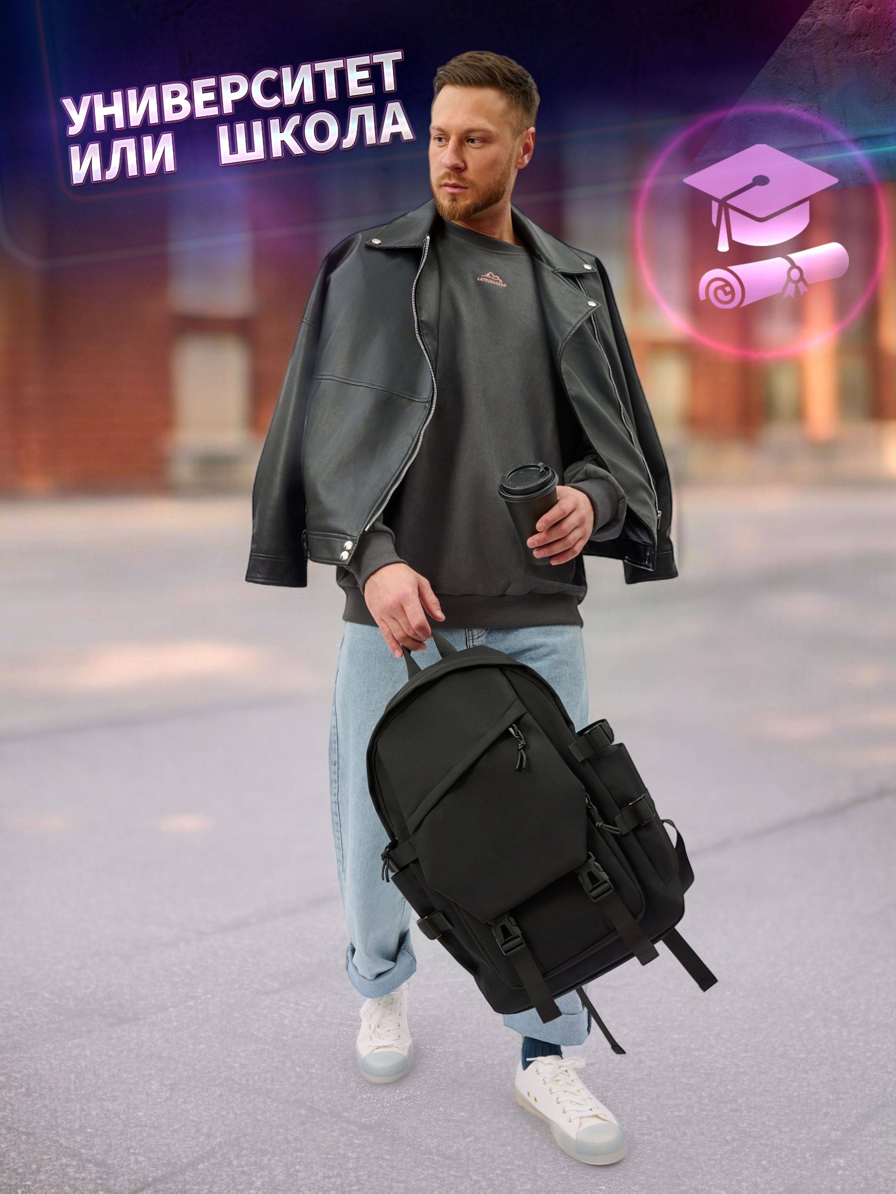Urbantrek School 2025 Male Backpack Matte Black Oxford #2