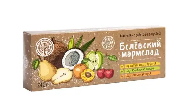 Belyovskaya Jelly Marmalade in Coconut, 240g