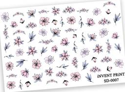 iNVENT PRiNT Water Decals for Nails, Flowers Branches WSD-07 #1