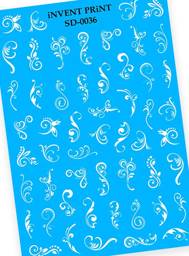 iNVENT PRiNT Nail Sliders, Monograms, WSD-36 #1