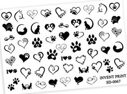 iNVENT PRiNT Water Nail Stickers - Cats and Kittens #1