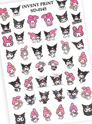 iNVENT PRiNT Kuromi Cartoon Water Nail Stickers 1 Pack #1