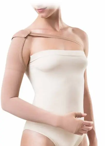 Avicenum Beige Compression Sleeve with Glove &amp; Grip (Small)