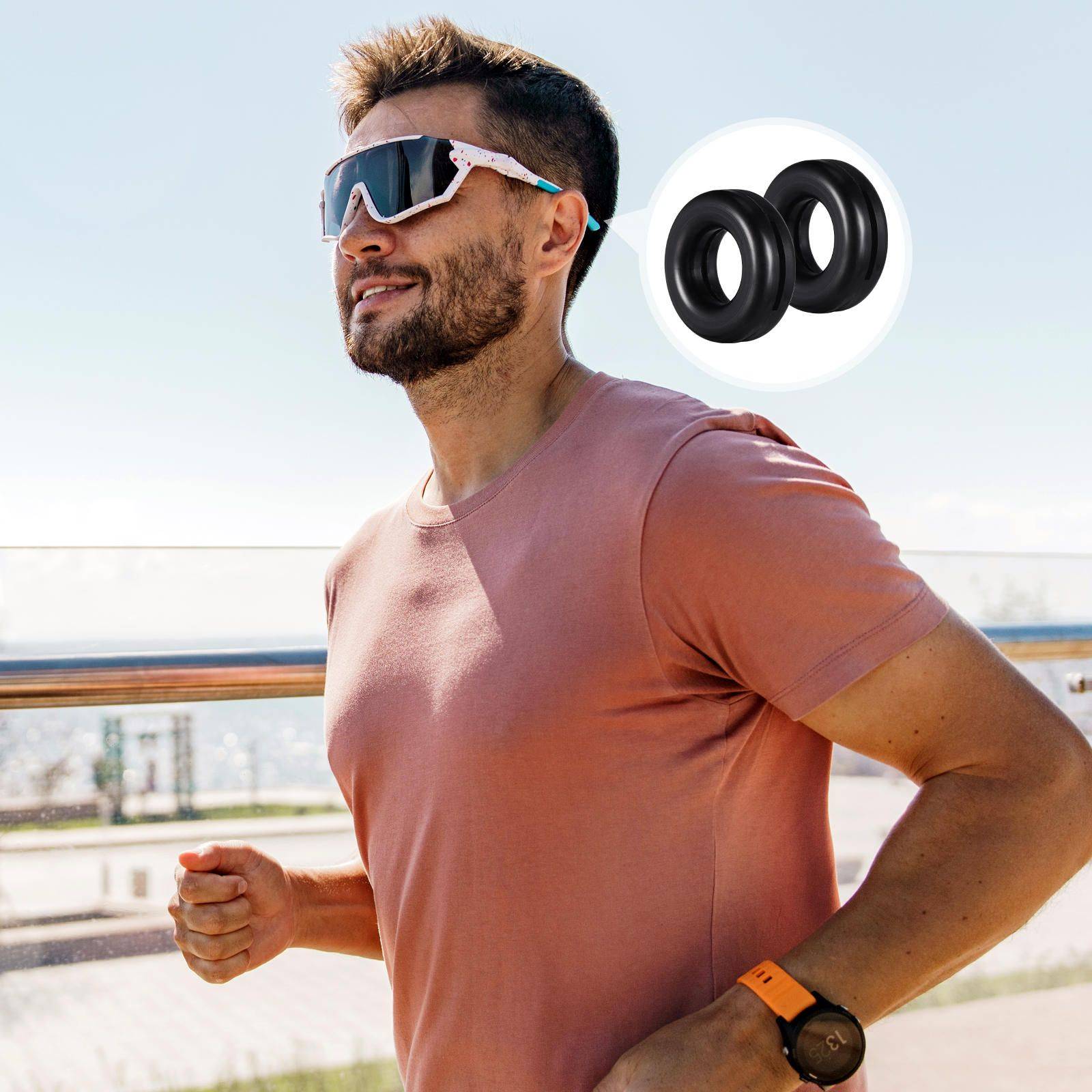 10 Pairs Silicone Anti-Slip Glasses Temple Tips - Comfortable Ear Hooks for Eyewear #9