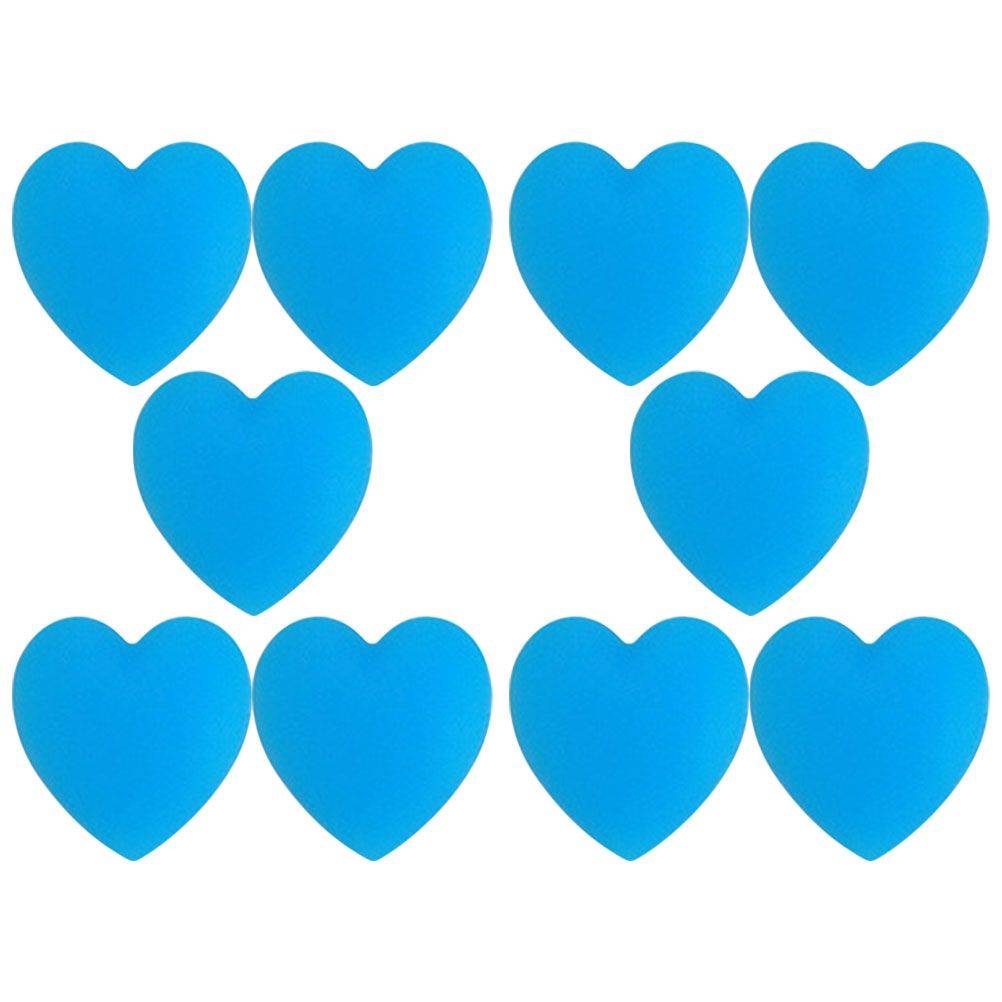 Silicone Heart-Shaped Blue Eye Clip-On Covers, 5 Pairs #9