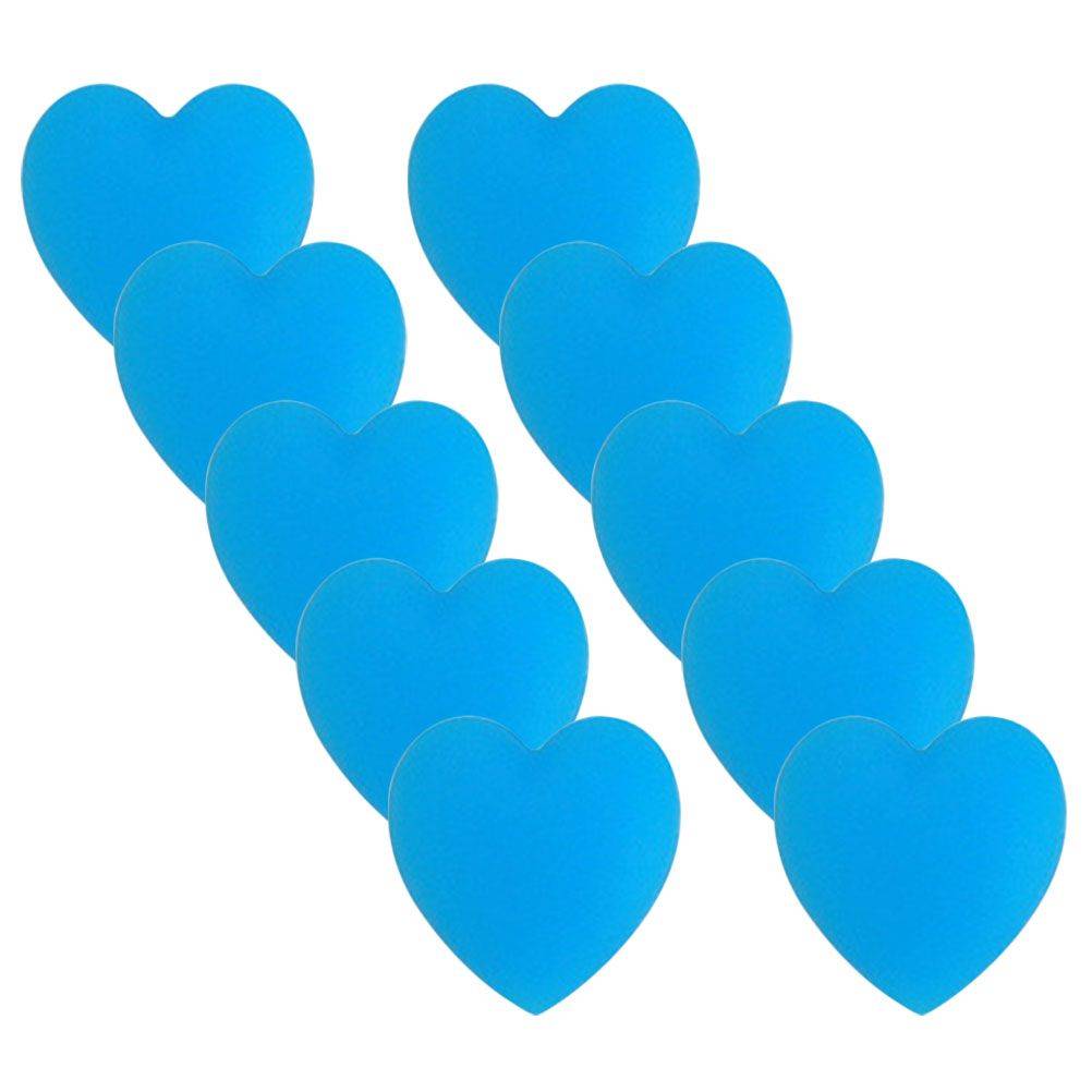 Silicone Heart-Shaped Blue Eye Clip-On Covers, 5 Pairs #8