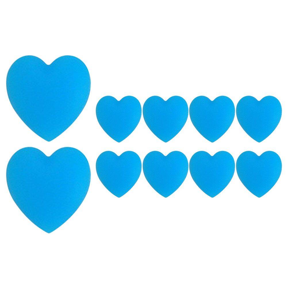Silicone Heart-Shaped Blue Eye Clip-On Covers, 5 Pairs #10