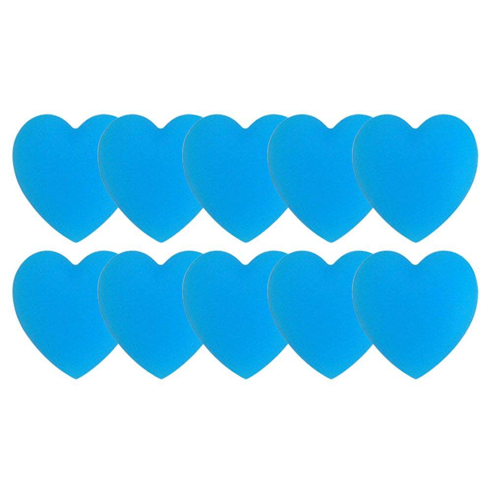 Silicone Heart-Shaped Blue Eye Clip-On Covers, 5 Pairs #7