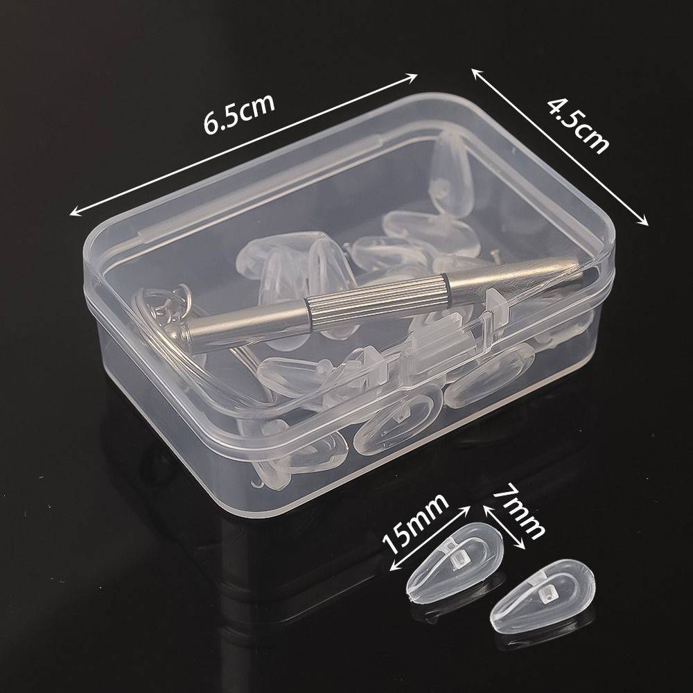 Warm Life Eyeglass Temple Silicone Nose Pad Repair Kit, Transparent, 65x45 mm #3