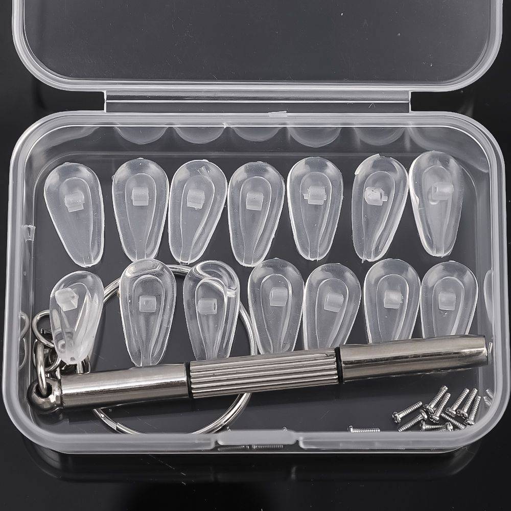 Warm Life Eyeglass Temple Silicone Nose Pad Repair Kit, Transparent, 65x45 mm #5
