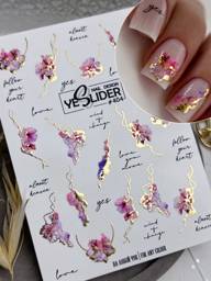 YESLIDER Nail Art Sliders Summer Flowers Y2K Style #1