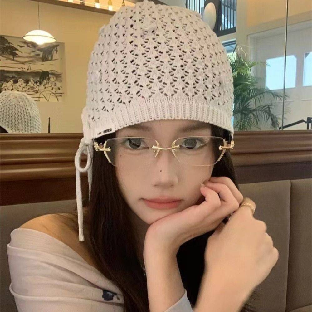 Retro Frameless Computer Glasses - Metal & PC Frame, UV & Blue Light Protection #7