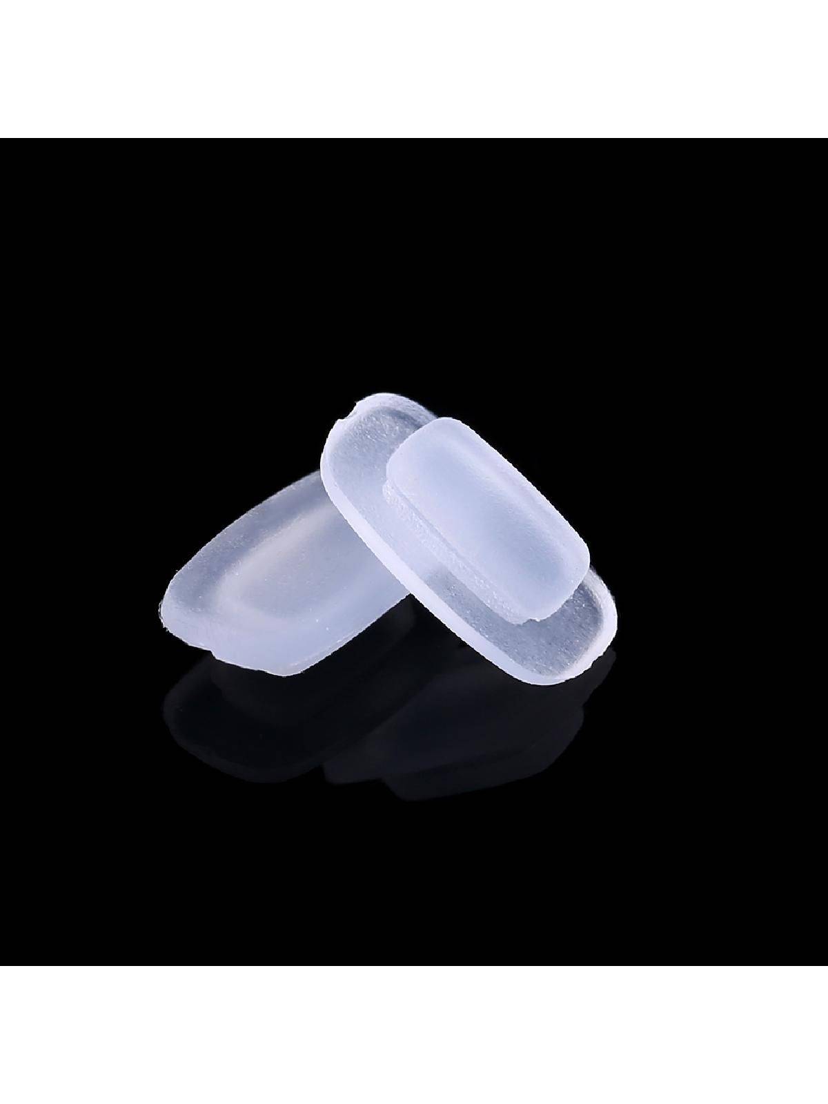 Silicone Matte Nose Pads for Glasses, 10.5×6 mm, Transparent, Pack of 5 #4