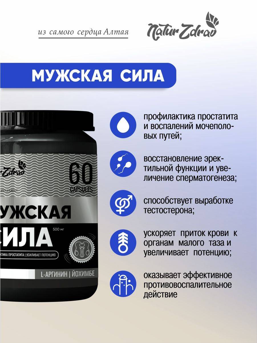 NaturZdrav Men's Prostatitis Support Vitamin Complex Capsules #2