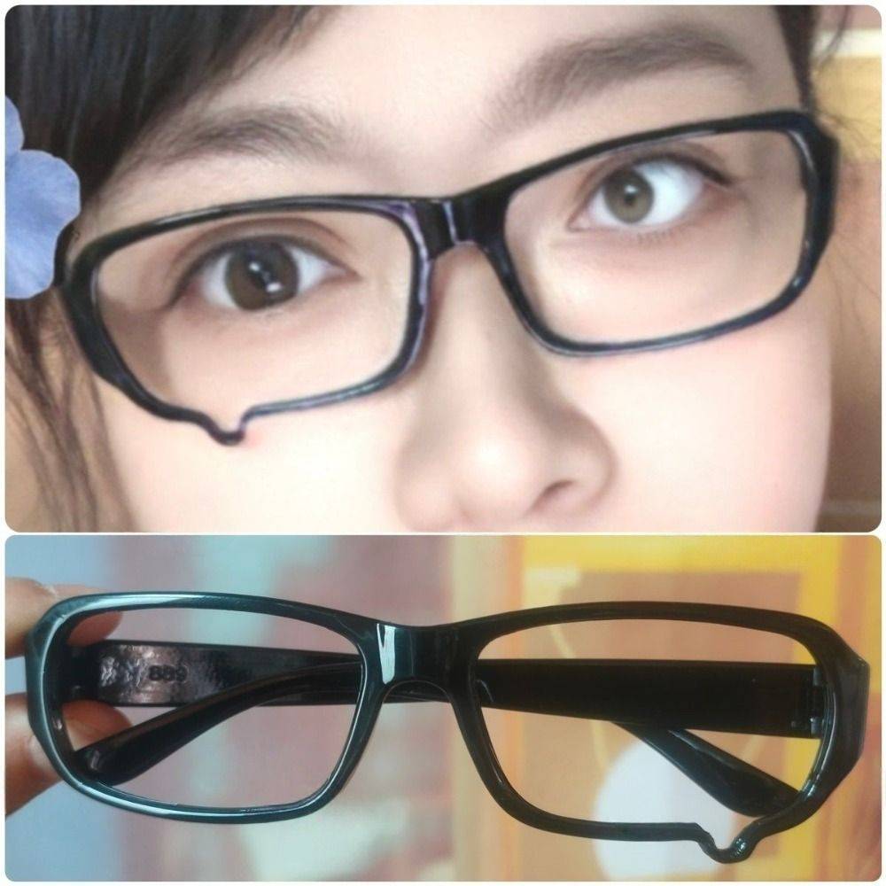 Anime Teardrop PC Glasses Frame Y2K Style, 15*4*4 cm, Polycarbonate, Unisex Fashion Eyewear #4