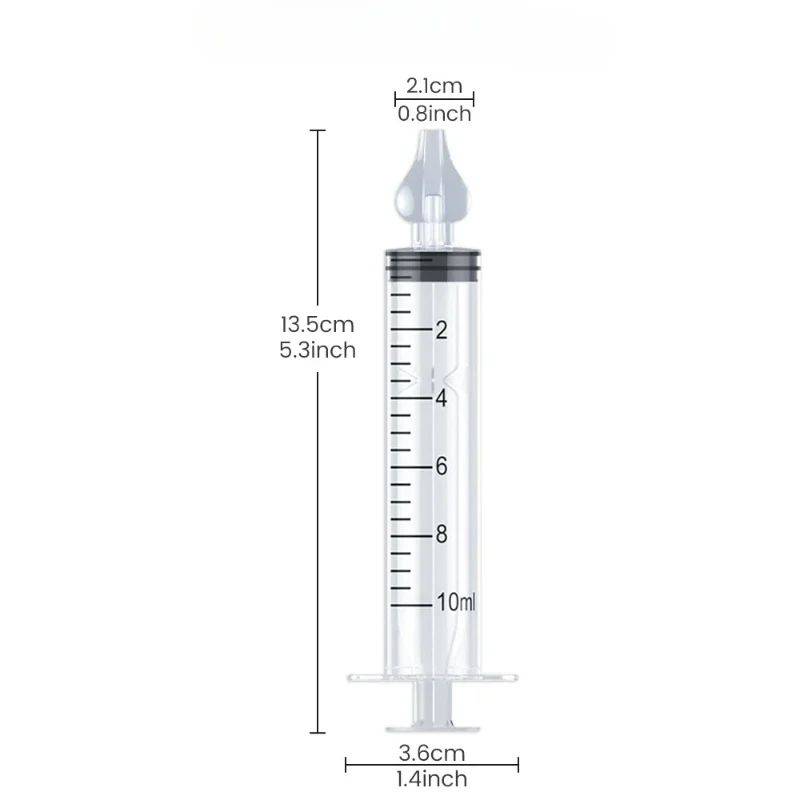 Silicone Nasal Aspirator for Infants with Needle Tube Nose Cleaner #7