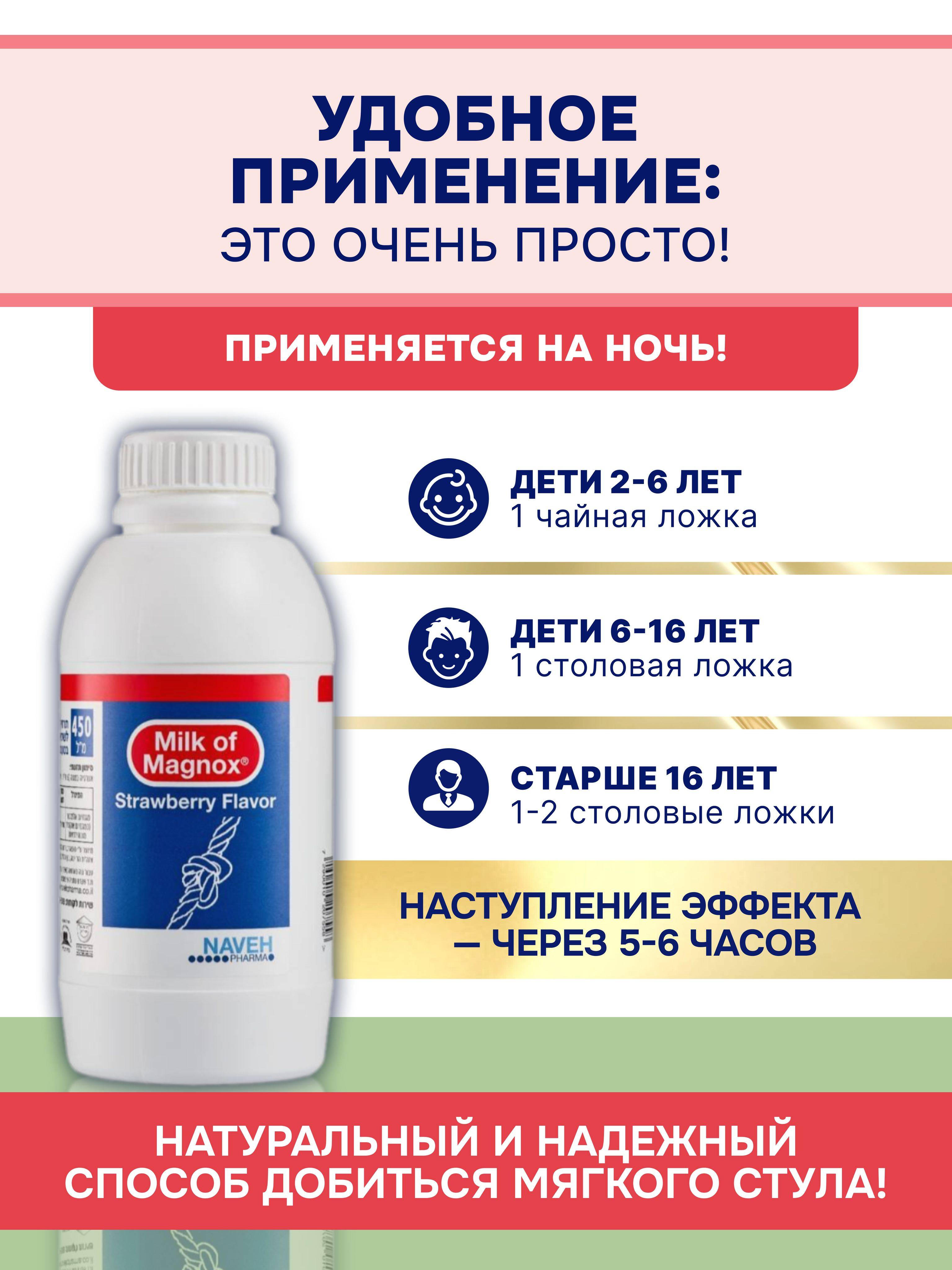 Magnox Magnolax Natural Laxative Drink 450 ml - Strawberry Flavor #3