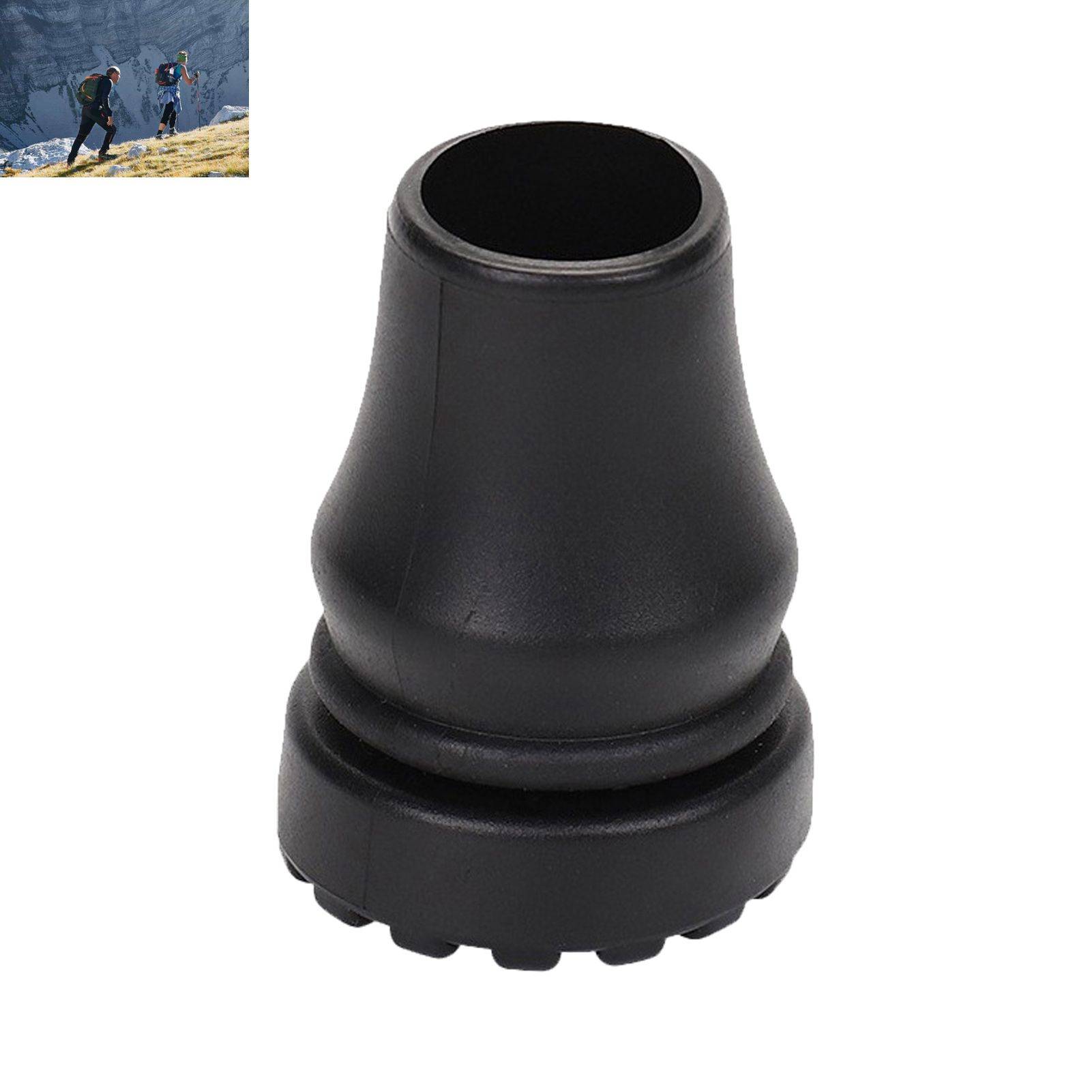 Round black rubber cane tip 19 mm #8