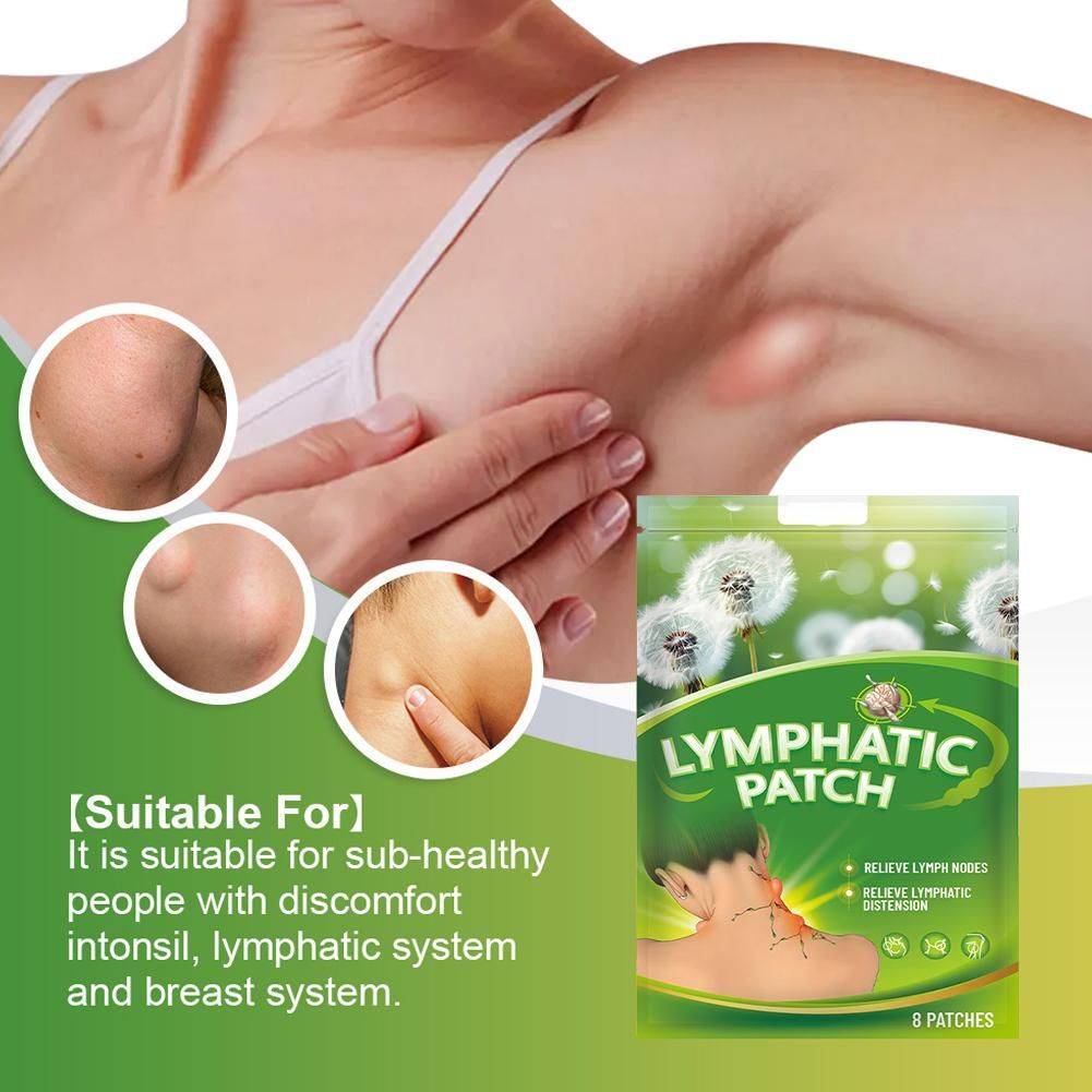 Harmonious 8‑Piece Thermoplastic Lymphatic Drainage Patch Pack – Light Blue #4