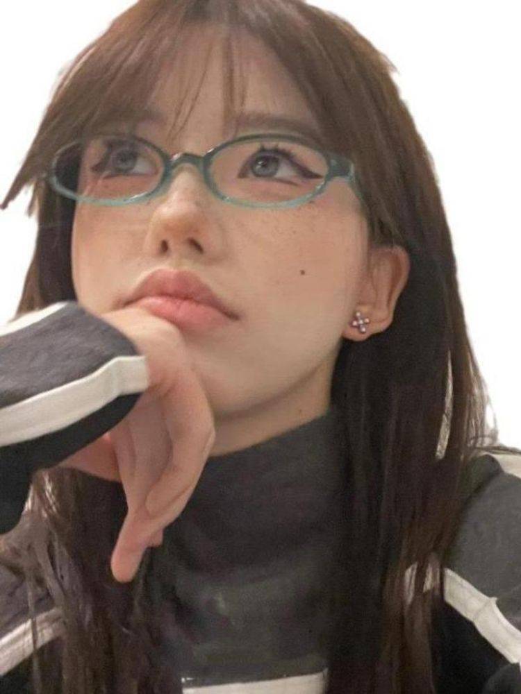 Green Oval Computer Glasses – Blue Light Blocking, Unisex #5