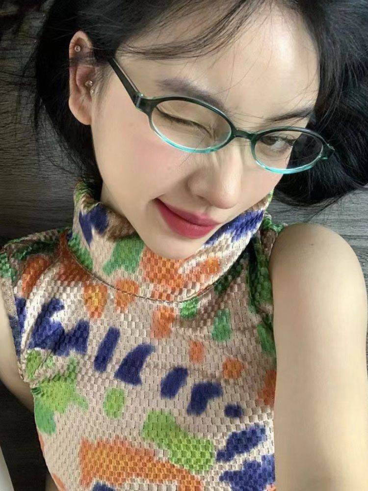 Green Oval Computer Glasses – Blue Light Blocking, Unisex #7