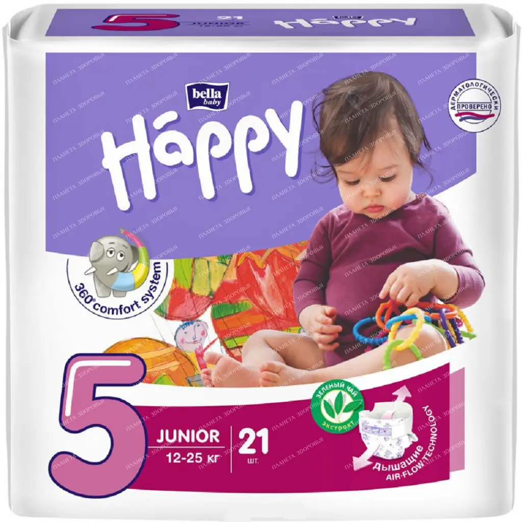 Bella Baby Happy junior Hygienic diapers for children 21 pcs